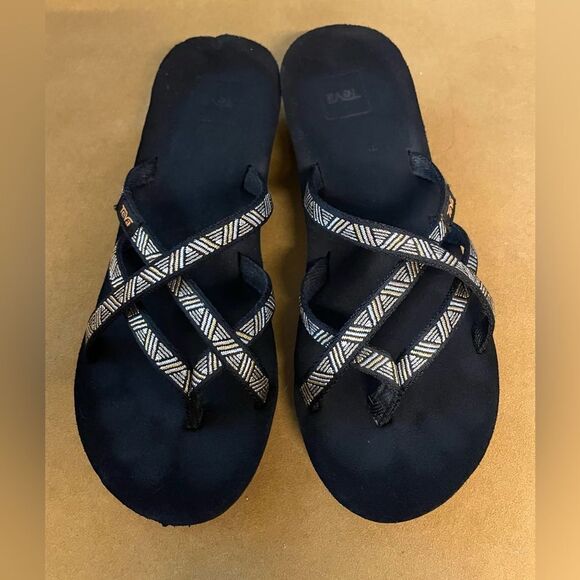 TEVA Mush Mandalyn Wedge Sandals 9 - Picture 2 of 7